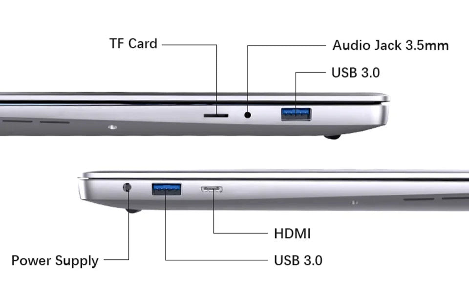 WG1 14.1" Windows 11 Pro – Intel Atom E3950 | 12GB RAM | vanaf 256GB SDD tot 2TB SDD